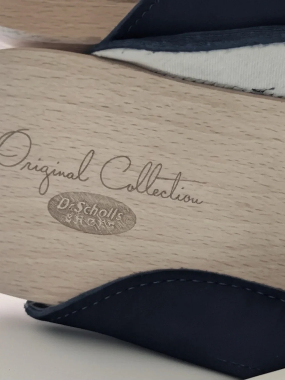 Dr. Scholl's Black Suede Slip-On Clogs with Silver Buckle